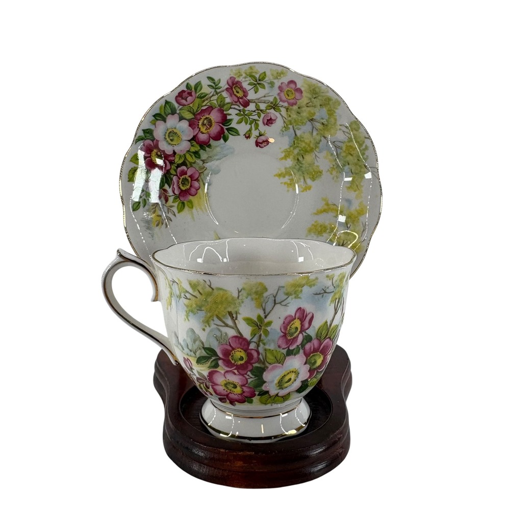 Royal‎ Albert Bone China Tea Saucer Flower of the Month Series June England 1970